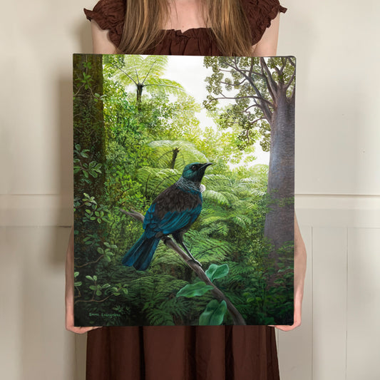 Resting Tui - Canvas Print