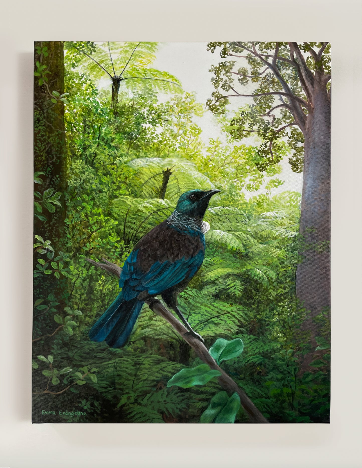 Resting Tui - Canvas Print