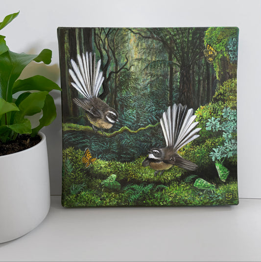 Fantail Fae - Canvas Print