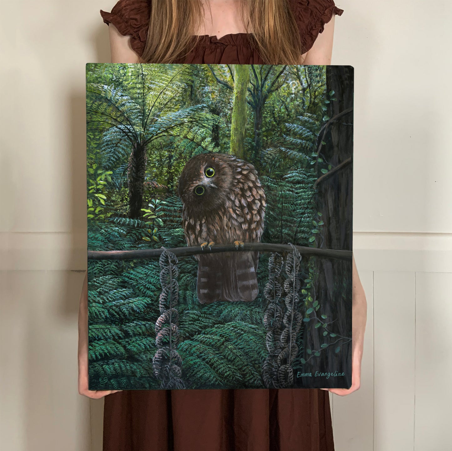 Curious Ruru - Canvas Print