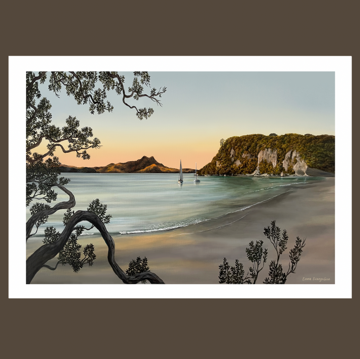 Flaxmill Bay at Sunset - Paper Print