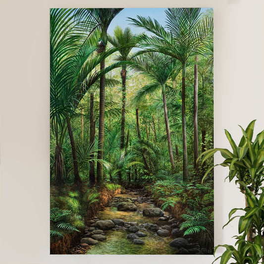 Waitaia Creek Canvas Print - 500mm x 750mm