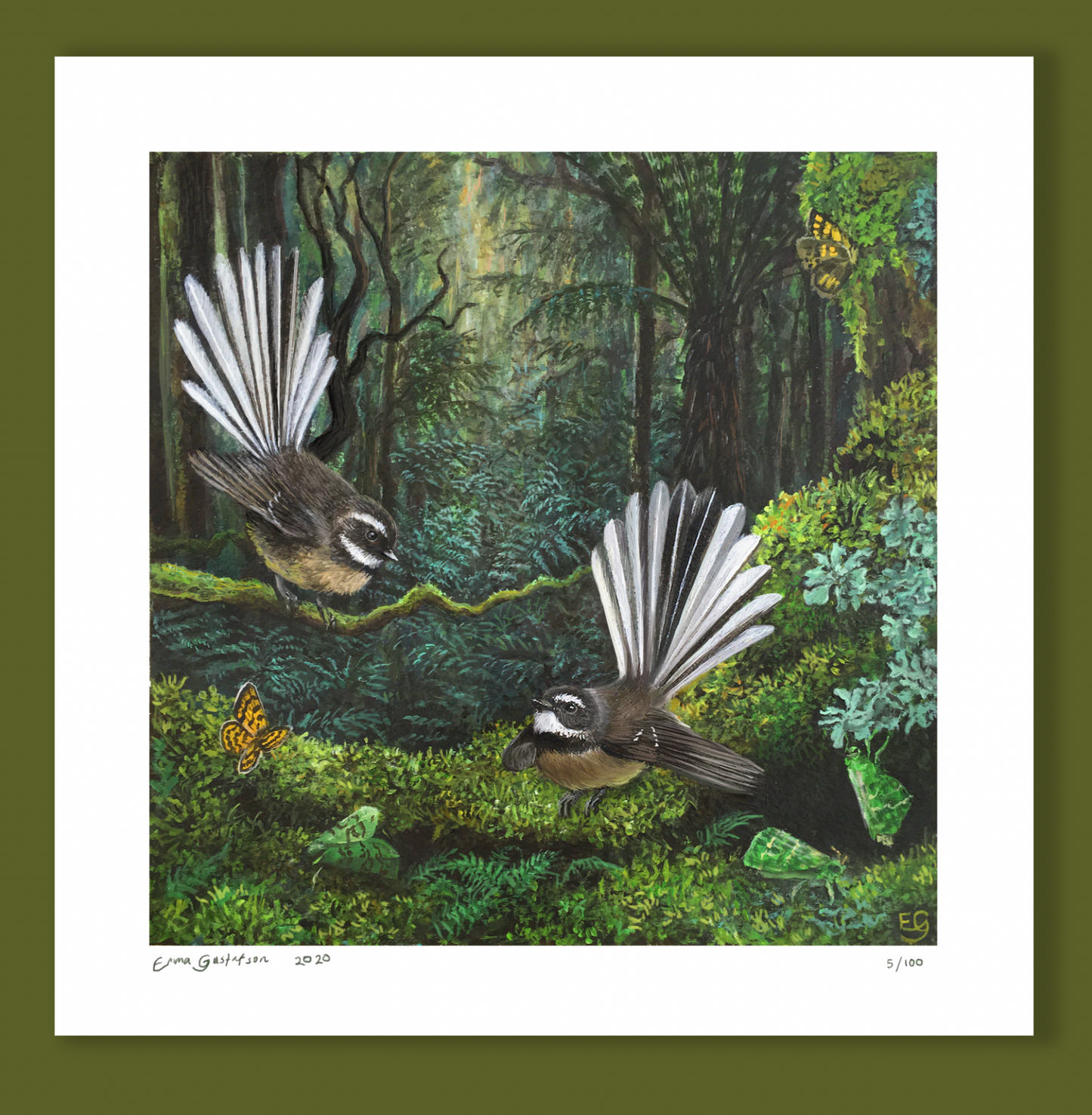 Fantail Fae - Paper Print