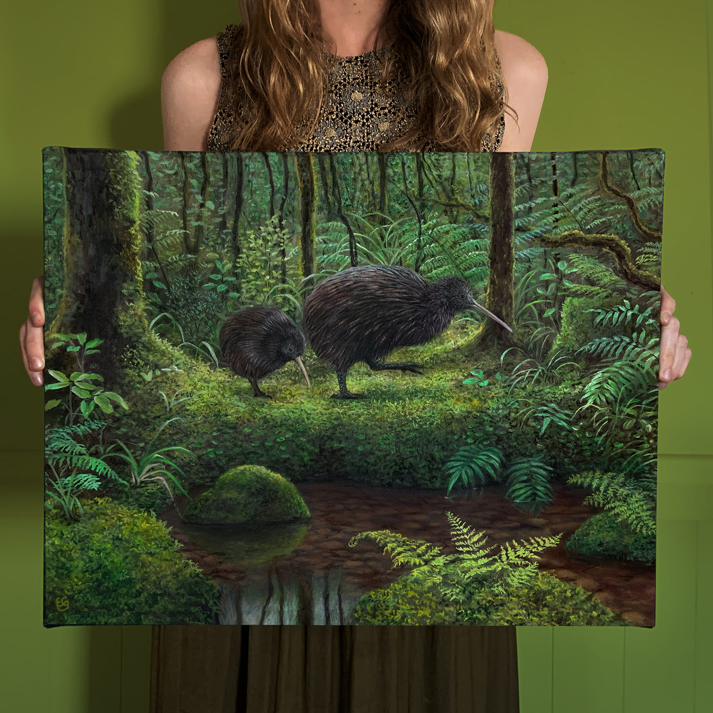 Kiwi's in Coromandel - Canvas Print